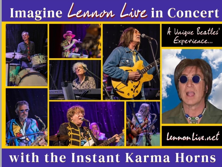 Imagine Lennon Live in Concert poster with Instant Karma Horns.